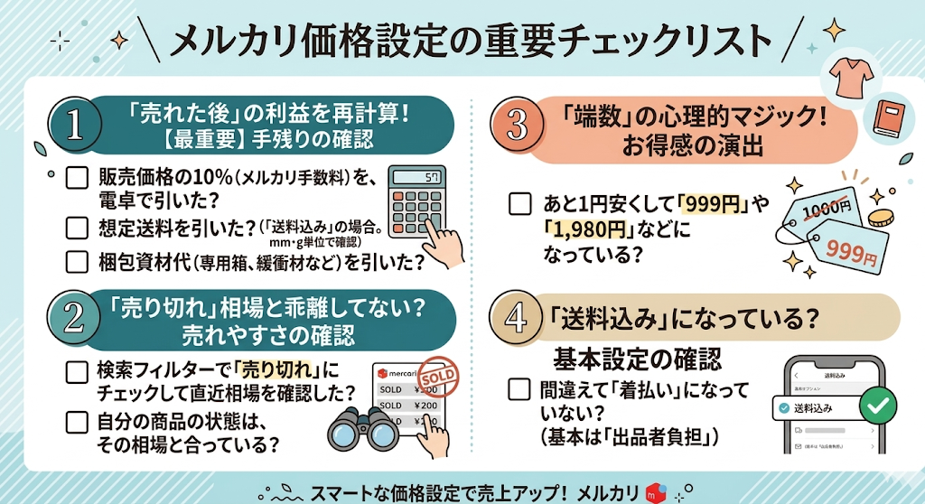 価格設定チェックリスト
